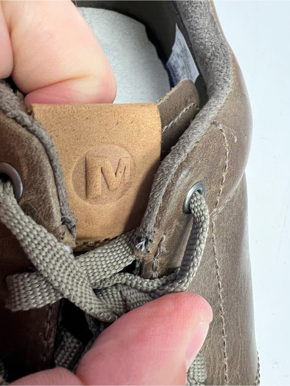 Merrell Brindle Brown Leather Low-Top Lace-Up Sneakers Men’s 11 - Picture 3 of 11